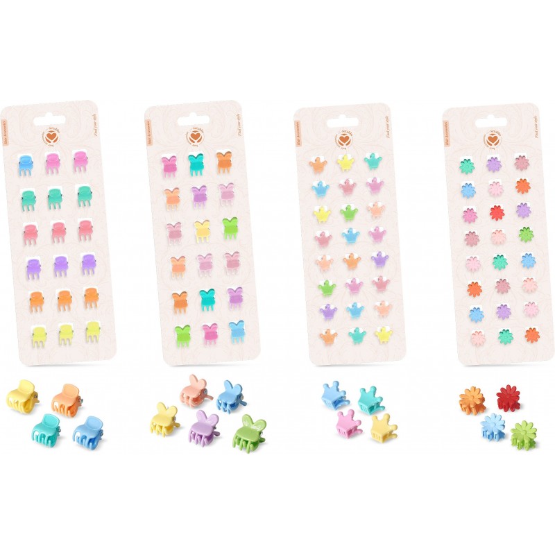 MINI PINZETTE 24 Pz MODELLI VARI (12 Pz)