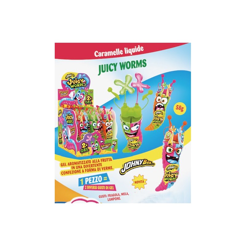 JUICY WORMS 58 gr (12 Pz)