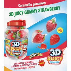 3D JUICY GUMMY STRAWBWRRY 18 gr (60 Pz)