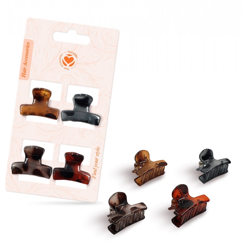 PINZETTA CAPELLI 4.5 cm 4 pz (12 Pz)