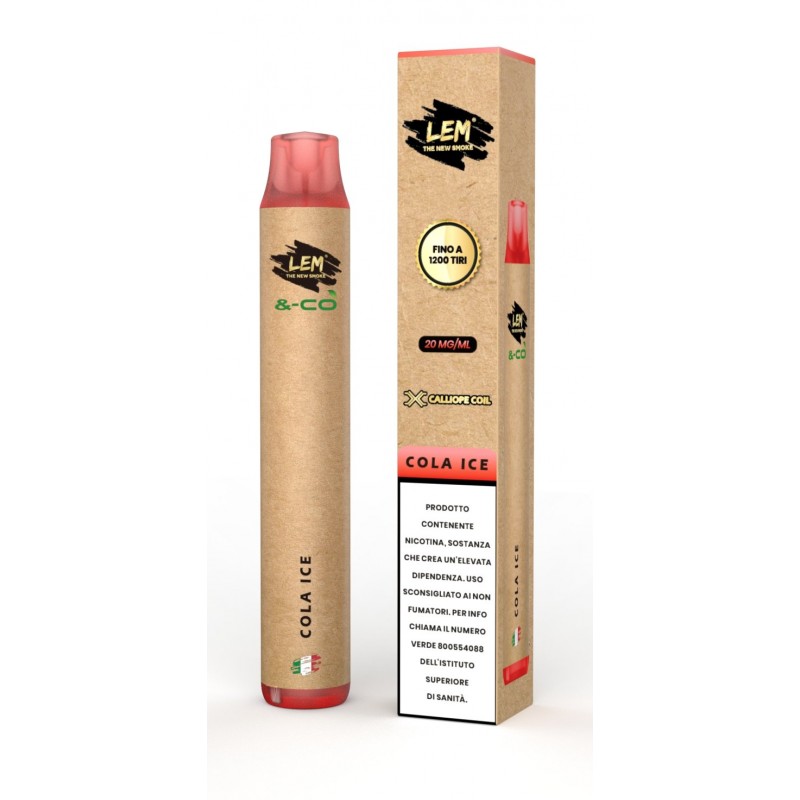 LEM SIGARETTA ELETTR. USA E GETTA &-CO (10Pz) COLA ICE cod.prod.