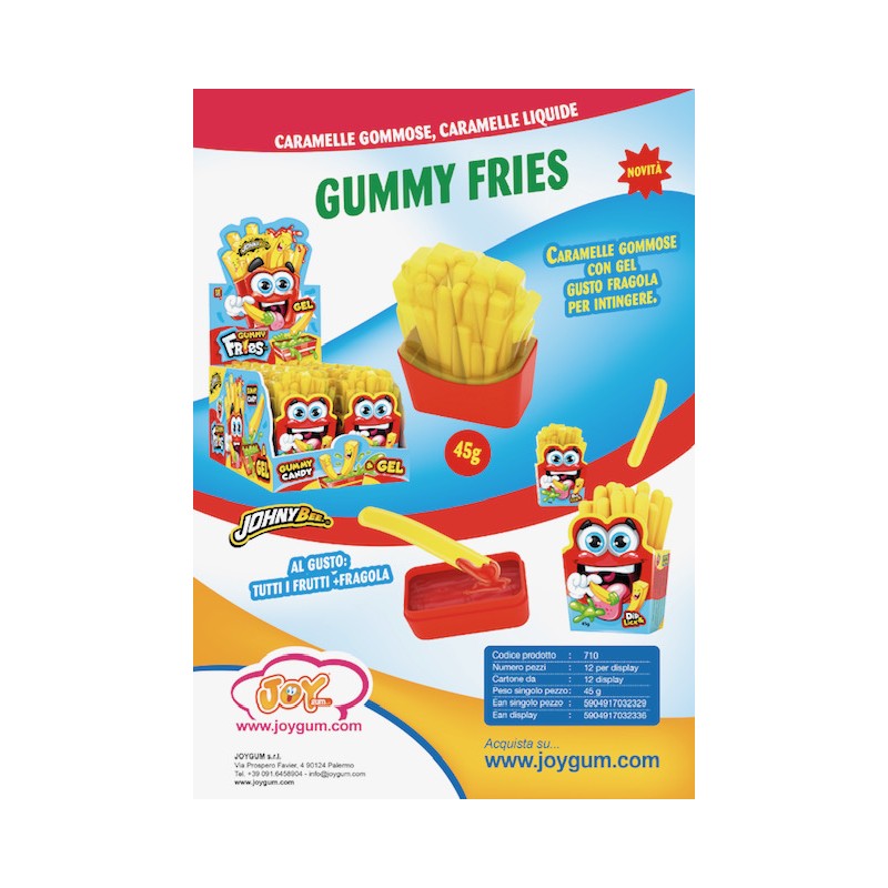 GUMMY FRIES 45 gr. (12 Pz)