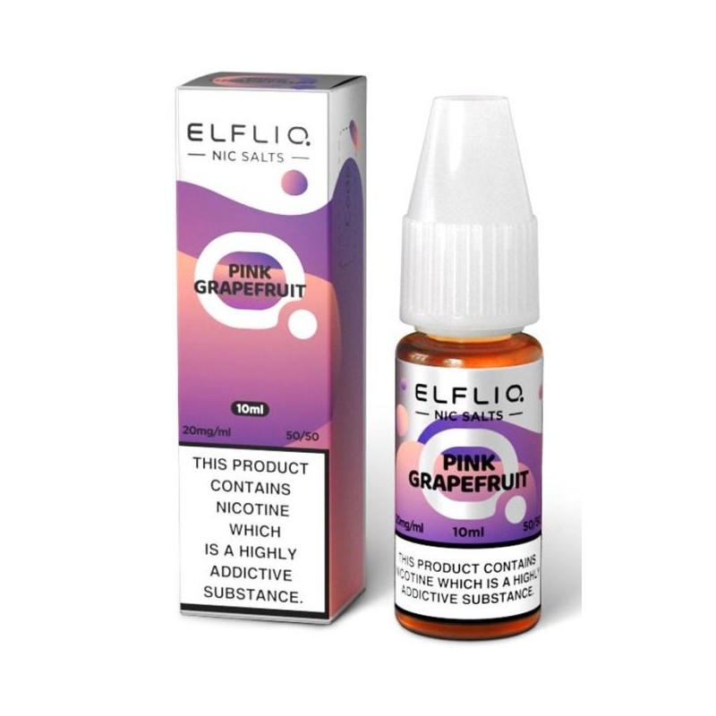 ELFLIQ NIC SALTS- PINK GRAPEFRUIT- NICOTINA 1% 10 ml (5 Pz) Cod.