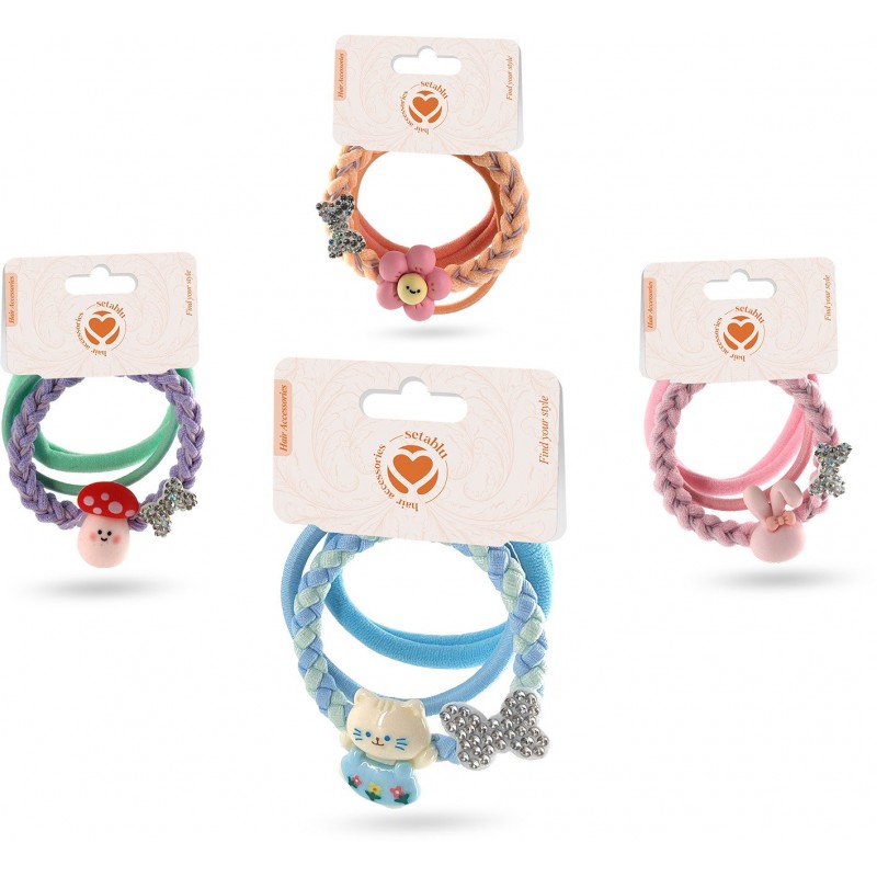SET 3 ELASTICI VARI COLORI (12 Pz)