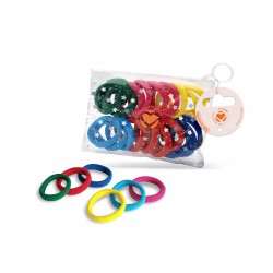 ELASTICI 4.5 cm 20 PZ COLORATI (12 Pz)