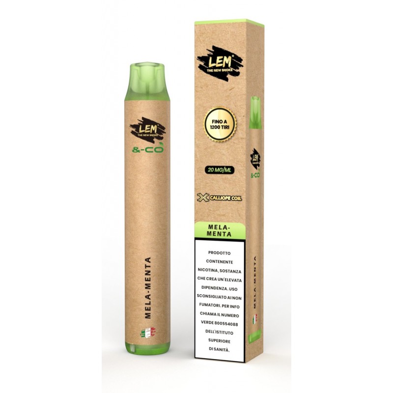 LEM SIG. ELETTR. USA E GETTA &-CO 1200 PUFF (10Pz) MELA/MENTA co