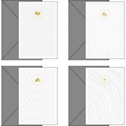 BIGL. KARTOS BUON COMPL. CON TEXTURE E ICONE ORO (12 bigl)