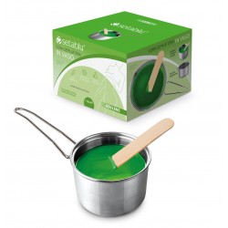 CERA DEPILATORIA IN VASO 110ml AZULENE CON SPATOLA E MANICO INCL