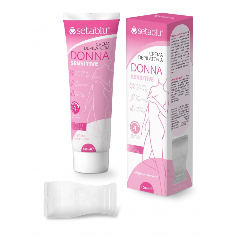 CREMA DEPILATORIA DONNA SENSITIVE 100ml CON SPATOLA INCLUSA