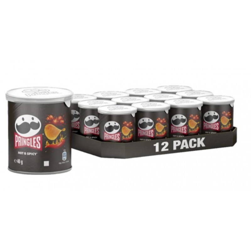 PRINGLES HOT & SPICY 40 gr. (12 Pz)