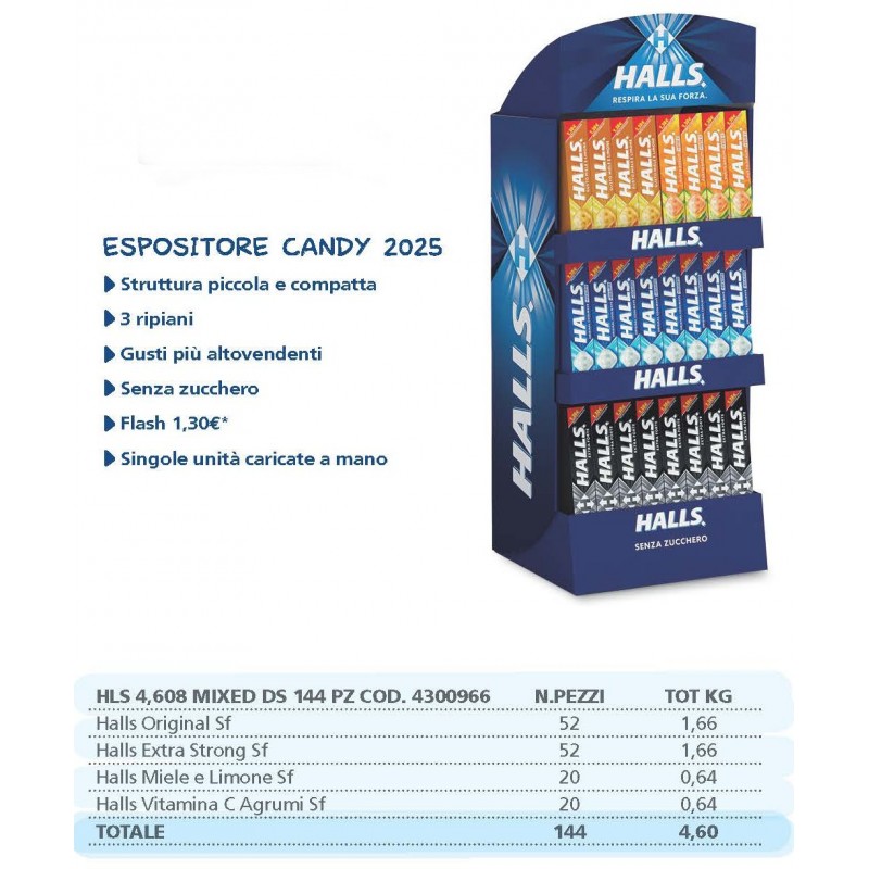 HALLS 32gr EXPO MIX 144 Pz