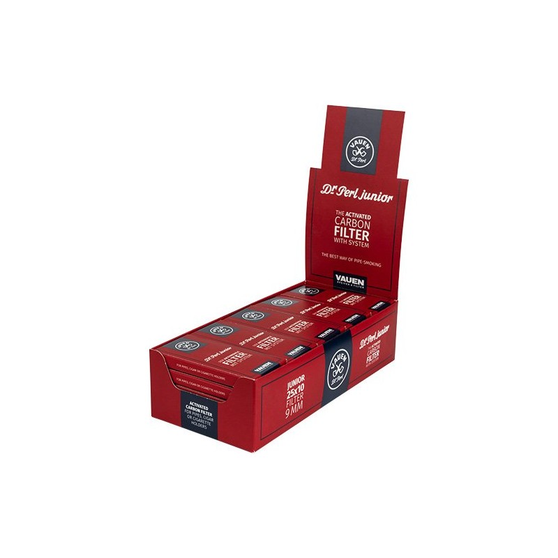 FILTRI 9 mm IN CARBONE ATTIVO PER PIPE (25x10 Pz)