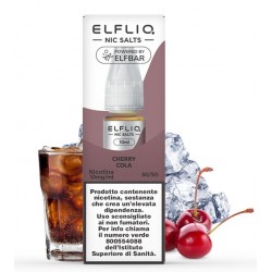 ELFLIQ CHERRY COLA NICOTINA 1% 10 ml (5 Pz)