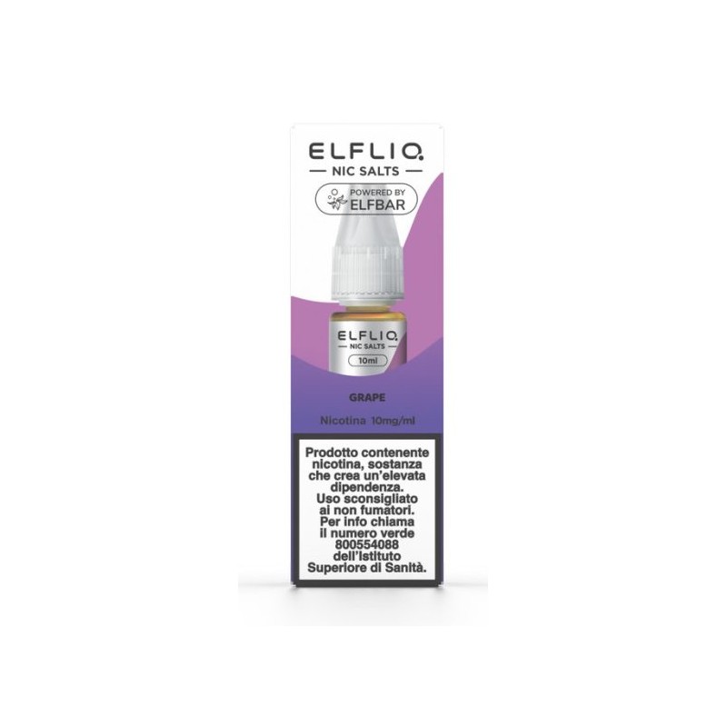 ELFLIQ GRAPE NICOTINA 1% 10 ml (5 Pz)