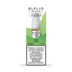 ELFLIQ NIC SALTS-APPLE PEACH -NICOTINA 1% 10 ml (5 Pz)
