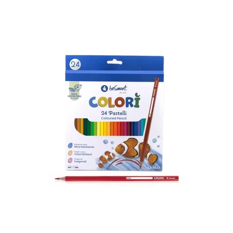 PASTELLI COLORI JOLLY BE-SMART (6x24 Pz)