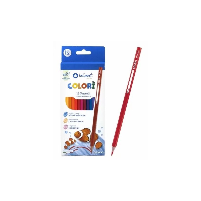PASTELLI COLORI JOLLY BE-SMART (12x12 Pz)