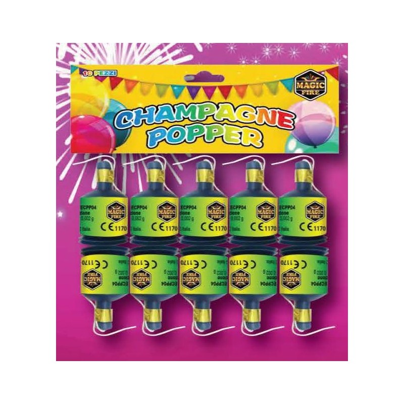 CHAMPAGNE POPPER (10 Pz)