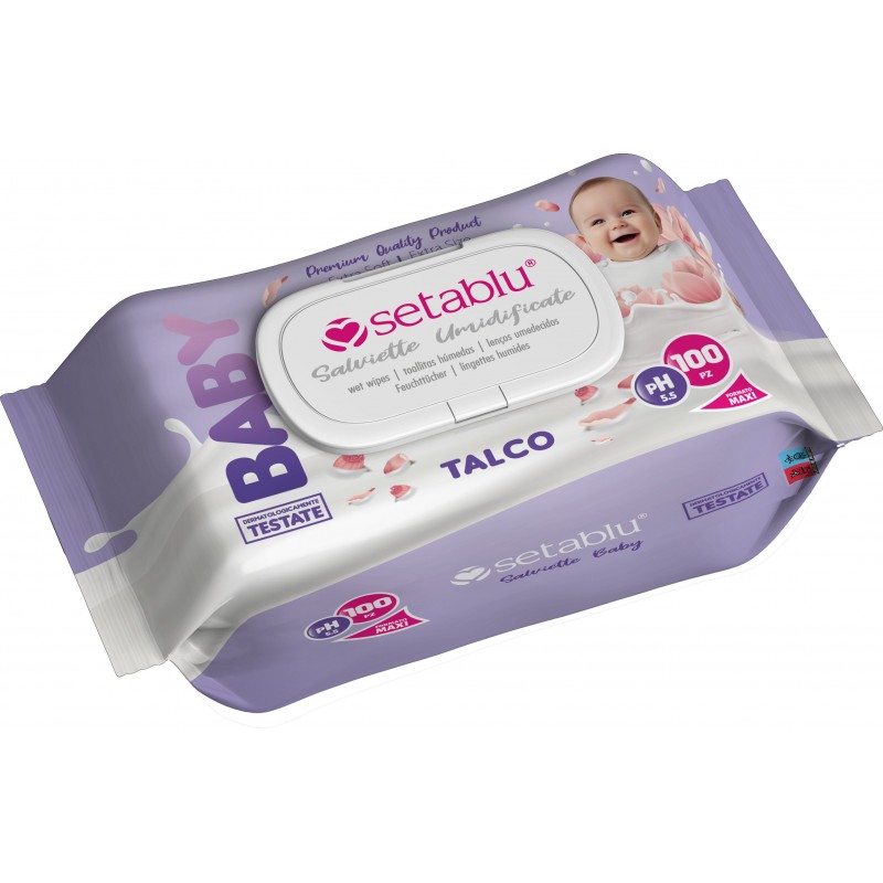 SALVIETTA BABY TALCO 100 Pz