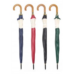 OMBRELLO NYLON AUTOMATICO TINTA UNITA CON FASCIA