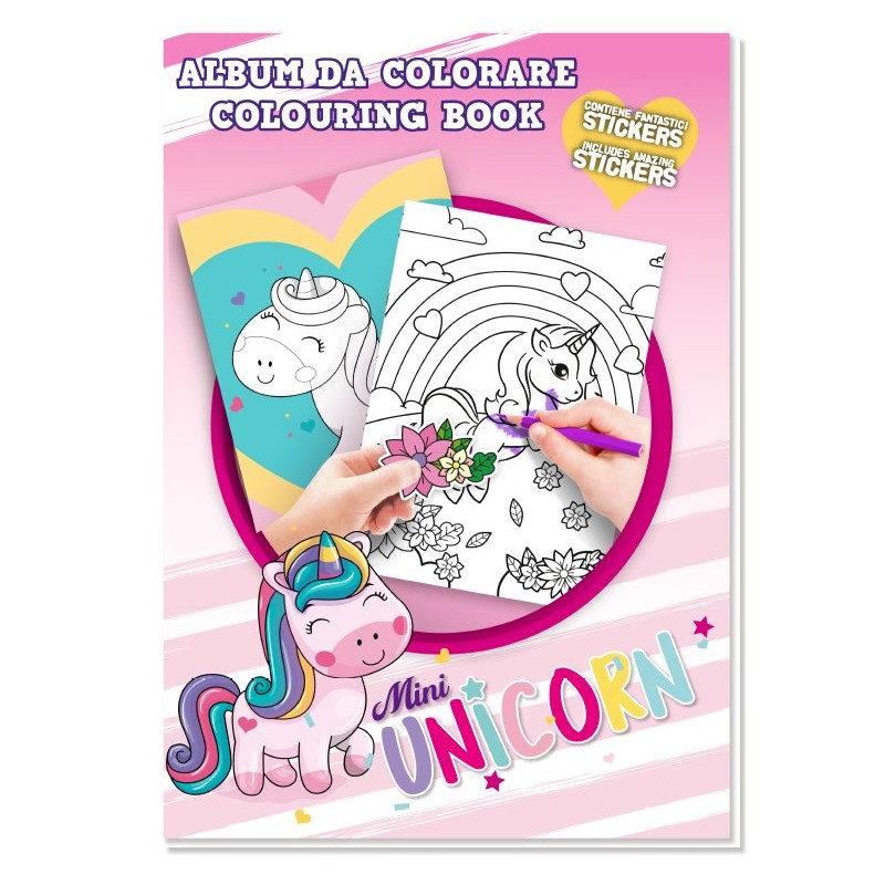 COLOURING BOOK UNICORNO (12 Pz)