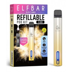 ELFBAR ELFA TURBO RICARICABILE KIT AURORA GOLD