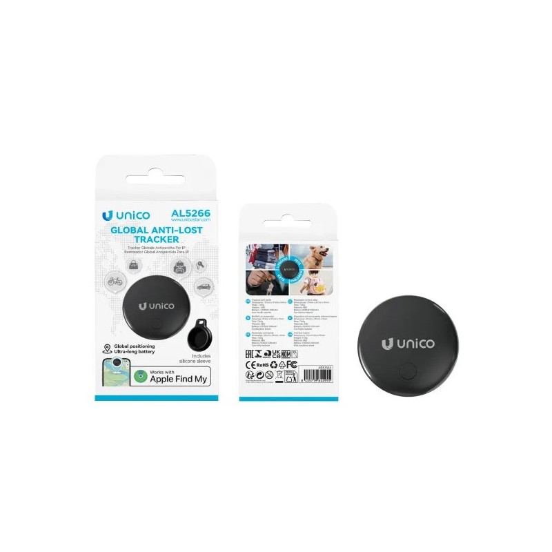 UNICO GLOBAL ANTI-LOST TRACKER NERO
