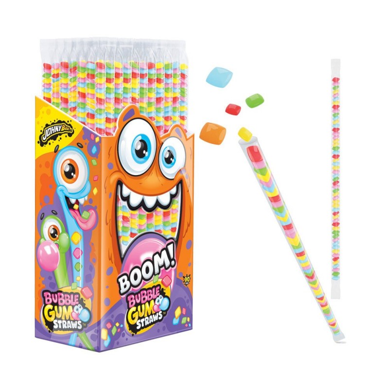 BUBBLE GUM STRAWS (90 Pz)