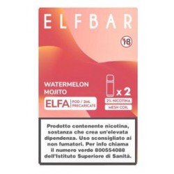 ELFBAR ELFA PREFILLED POD WATERMELON MOJITO 20ml (2 Refillx10 Pz