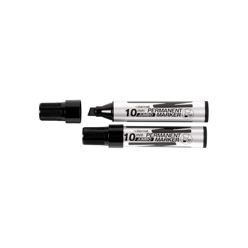 MARCATORE PERMANENTE JUMBO 10 mm NERO (12 Pz)