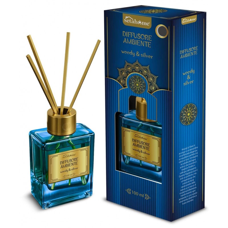 DIFFUSORE AMBIENTE ARABO 100 ml WOODY & SILVER