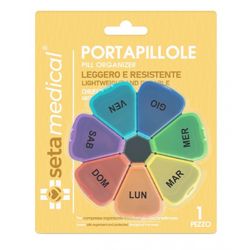PORTAPILLOLE SETTIMANALE FIORE