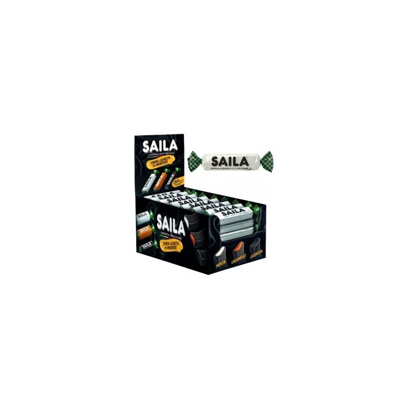 SAILA SOFFICE MONOPEZZI LIQUIRIZIA E CARAMELLO 19 gr. (100 Pz)