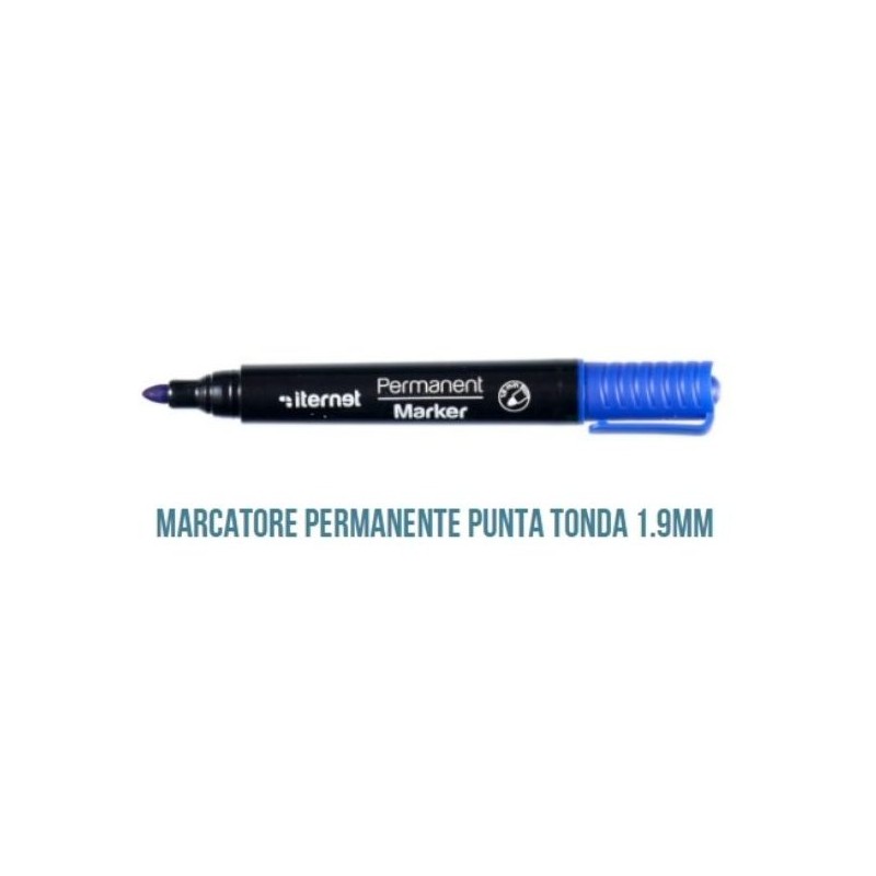 MARCATORE PERMANENTE P.TONDA BLEU (12 Pz)