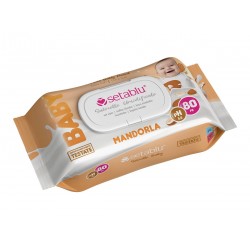 SALVIETTE BABY MANDORLA 80 pz