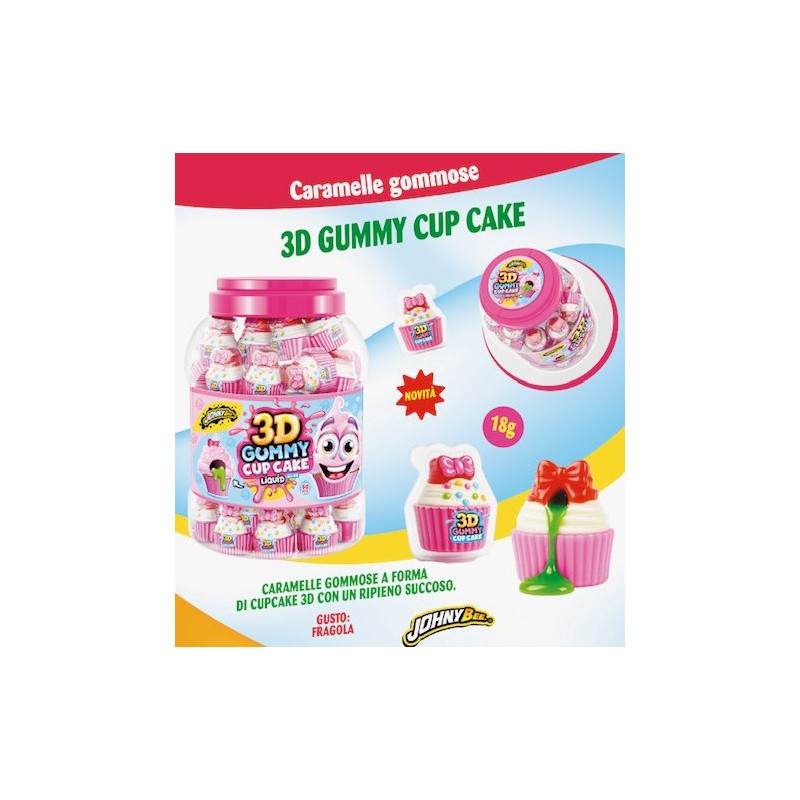 3D JUICY GUM CUP CAKE (60 Pz)