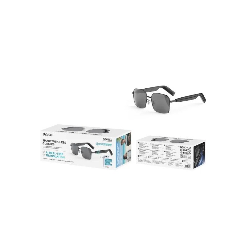 OCCHIALI BLUETOOTH INTELLIGENTI CON TRADUZIONE
