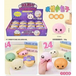 TNT SQUISHY BAOZI 4.5 x 5.3 cm (Display 24 Pz)