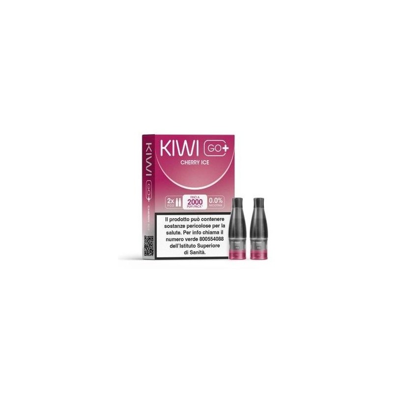 KIWI GO+ POD 2 refill CHERRY ICE 0 nicotina 2ml cod.Prod.PL00146