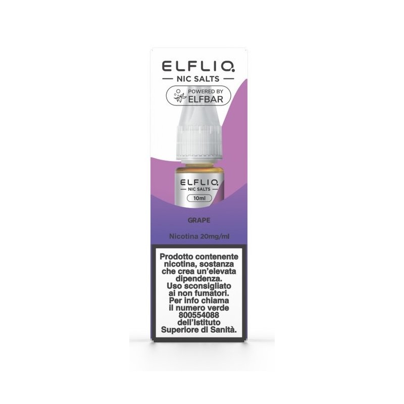 ELFLIQ NIC SALTS-GRAPE- 2% 10 ml (5 Pz) cod.prod.PLN010533