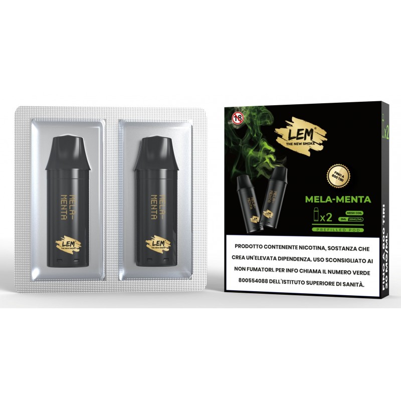 LEM CARTUCCIA MELA MENTA (2 Refill x 5 Pz) cod.prod.PLN011519