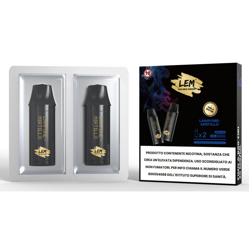 LEM CARTUCCIA LAMPONE/MIRTILLO (2 Refill x 5 Pz) cod.prod.PLN011