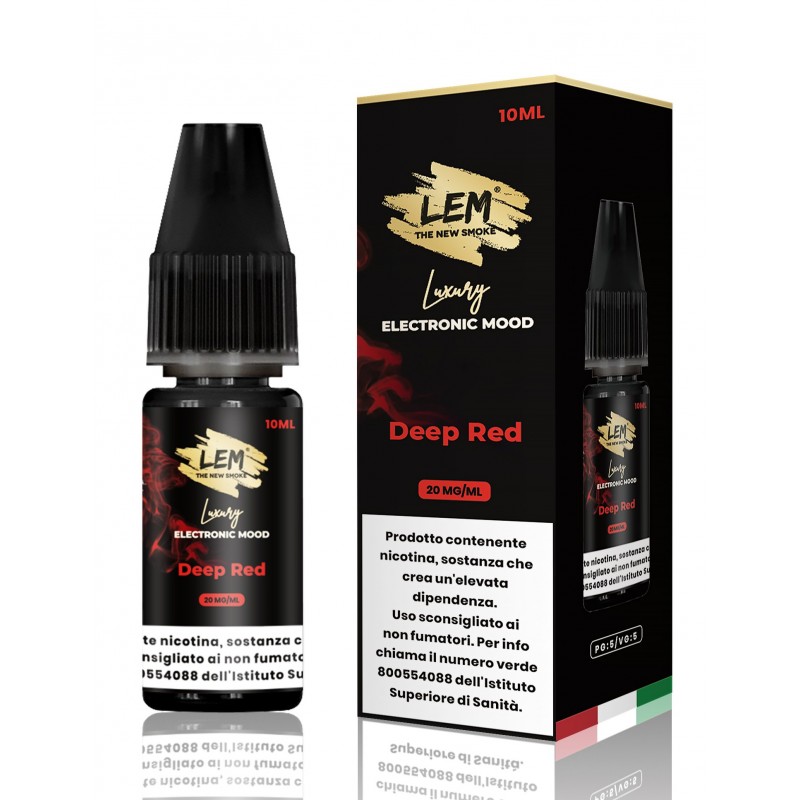 LEM LIQUIDO RICARICA DEEP RED NICOTINA 2% 10 ml (5 Pz) Cod Prod.