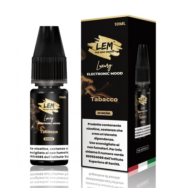 LEM LIQUIDO RICARICA TABACCO NICOTINA 2% 10 ml (5 Pz) Cod Prod.P
