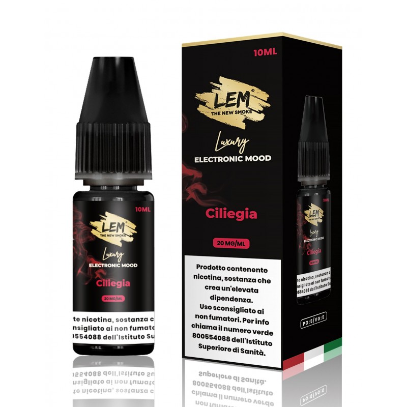 LEM LIQUIDO RICARICA CILIEGIA NICOTINA 2% 10 ml (5 Pz) Cod Prod.