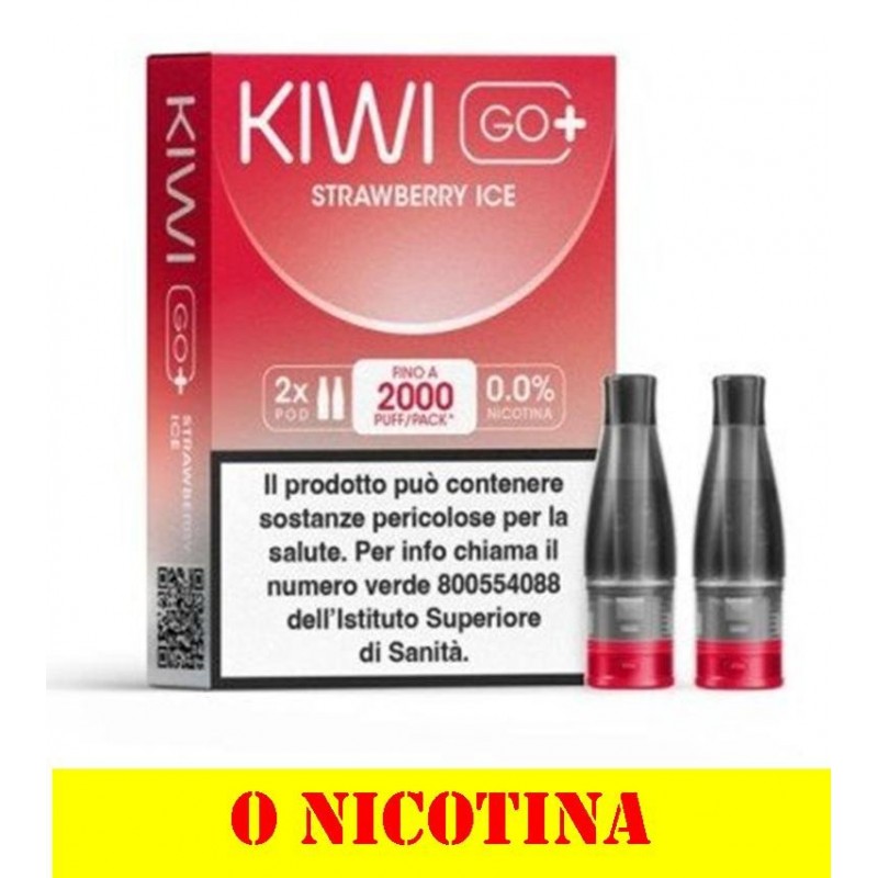 KIWI GO+ POD STRAWBERRY ICE 0 nicotina 2ml (2 refill) cod.Prod P