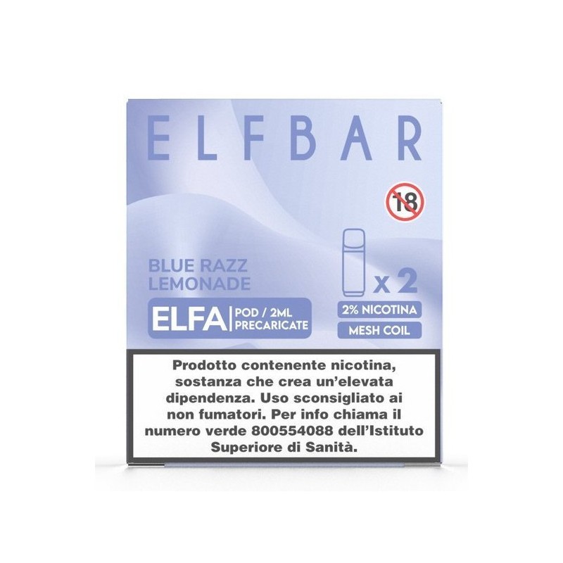 ELFBAR ELFA PREFILLED POD BLUE RAZZ LEMONADE 20ml 2 Refill cod.p