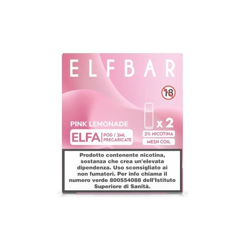 ELFBAR ELFA PREFILLED POD PINK LEMONADE 20 ml 2 Refil cod.prod.