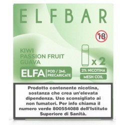 ELFBAR ELFA PREFIL. POD KIWI PASSION FRUIT GUAVA 20ml 2 Refill C