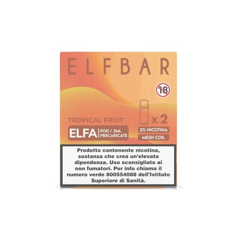 ELFBAR ELFA PREFILLED POD TROPICAL FRUIT 20 ml 2 Refill cod.prod